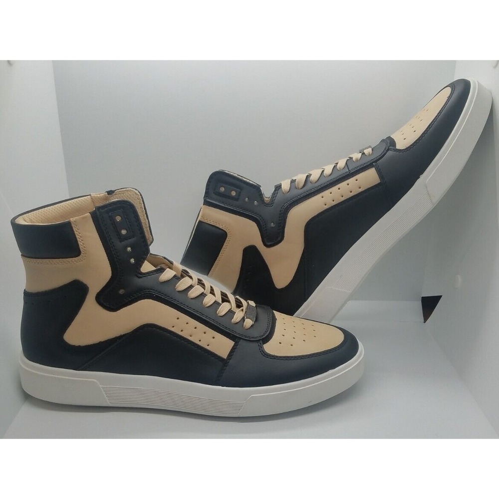 INC International Concepts Sneakers Mens SZ 11M High Top Black Tan Keanu